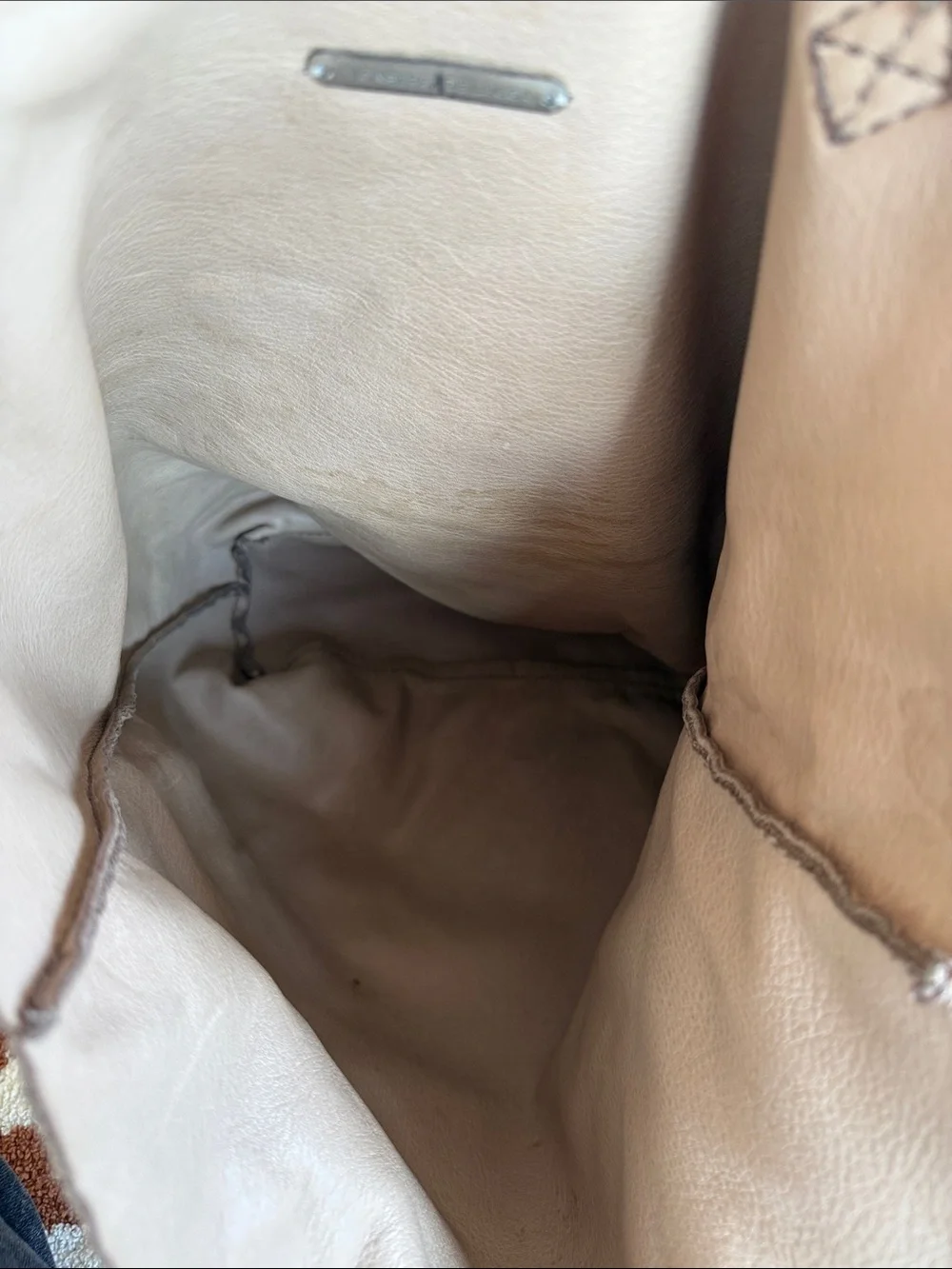 Monserat De Lucca Taupe Suede Tote